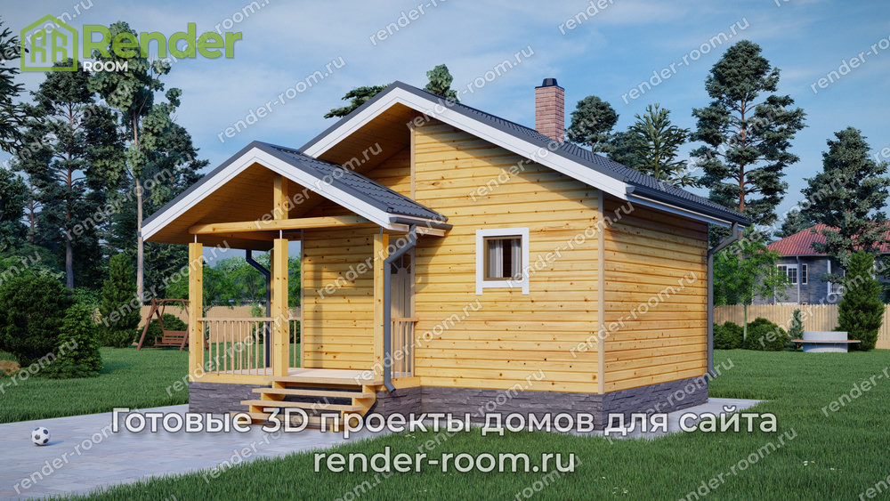 3D Проект ПБ-1 — ракурс 1