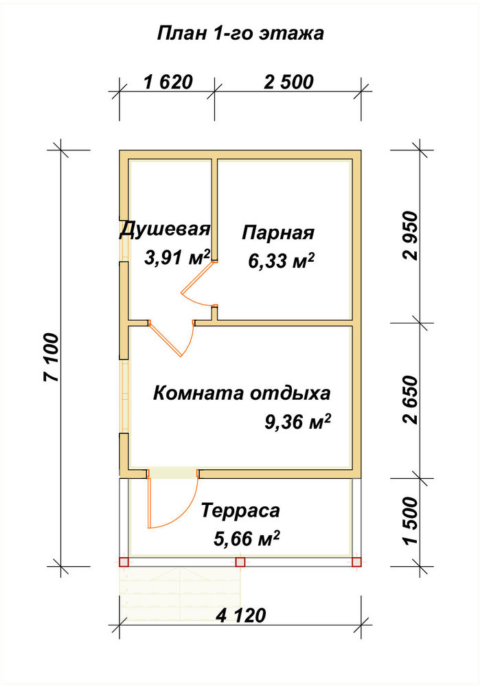 3D Проект ПБ-41 — план 1