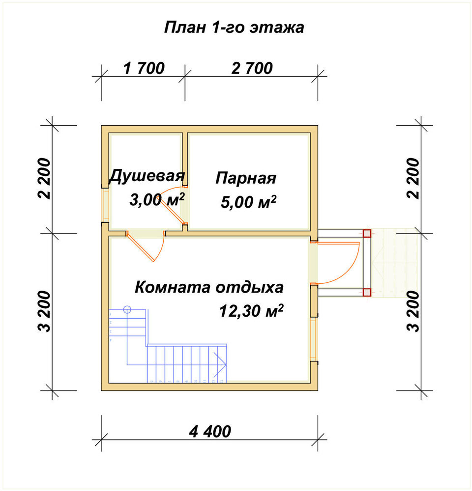 3D Проект ПБ-44 — план 1