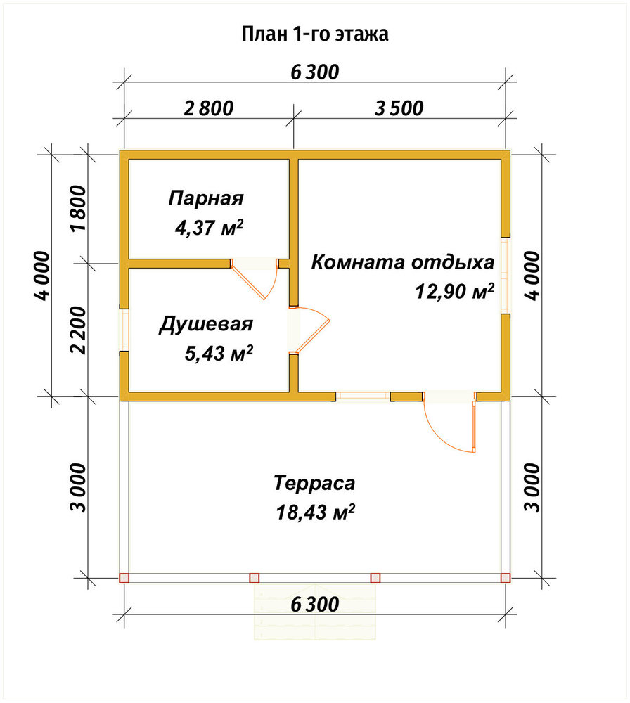 3D Проект ПБ-62 — план 1