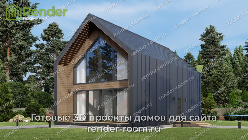 3D Проект БАРН-1 — ракурс 1