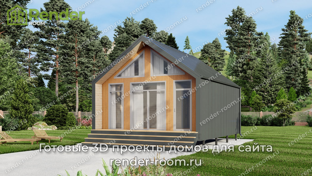 3D Проект БАРН-12 — ракурс 1