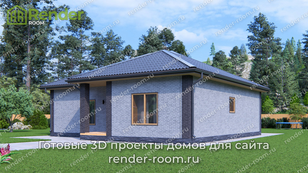 3D Проект БР-4 — ракурс 1