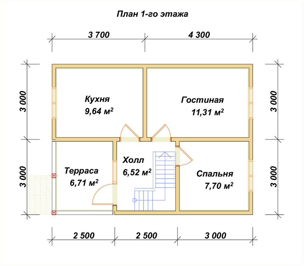 3D Проект П-1003 — план 1