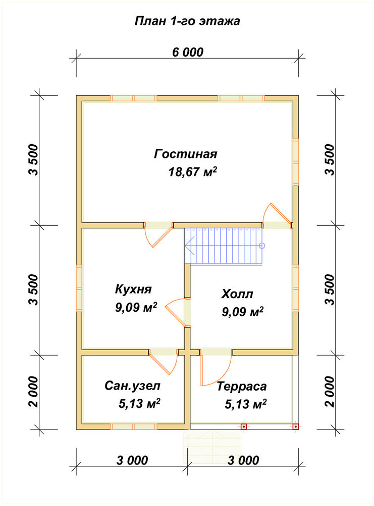 3D Проект П-1006 — план 1