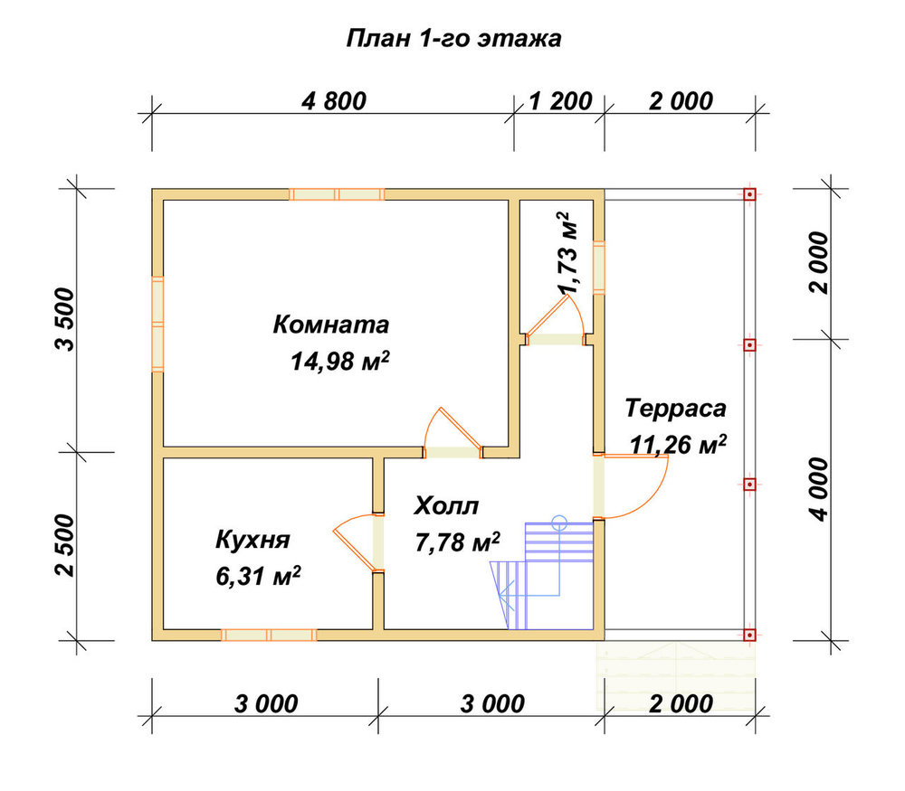 3D Проект П-1016 — план 1