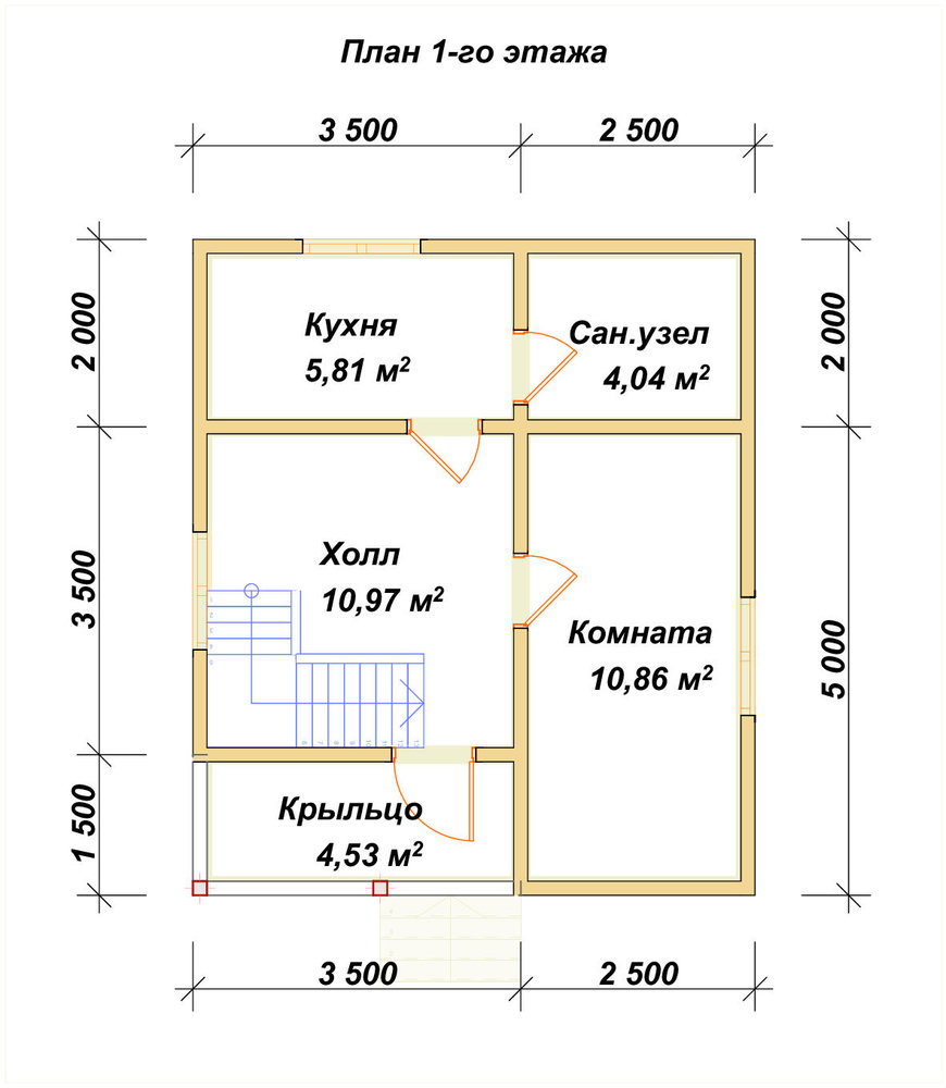 3D Проект П-1034 — план 1