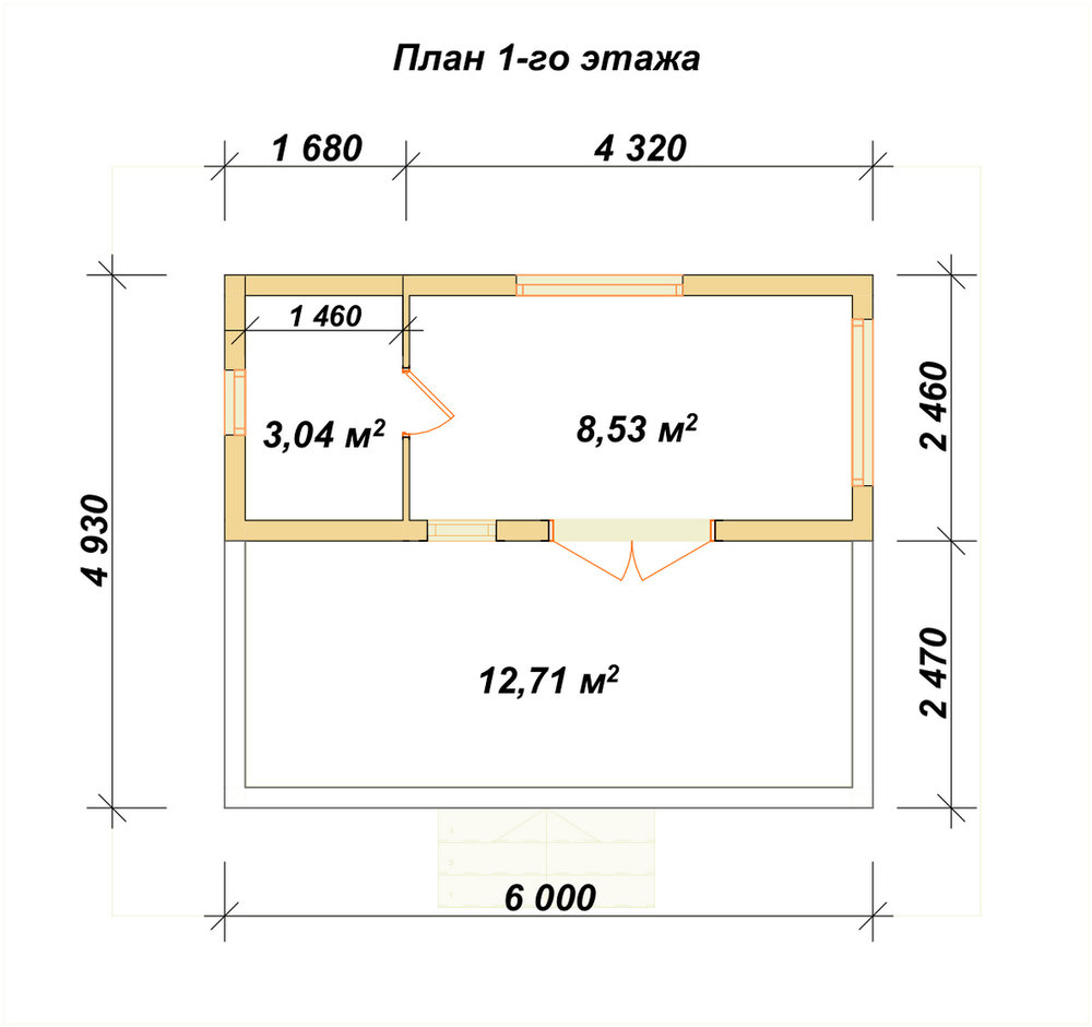 3D Проект П-1039 — план 1