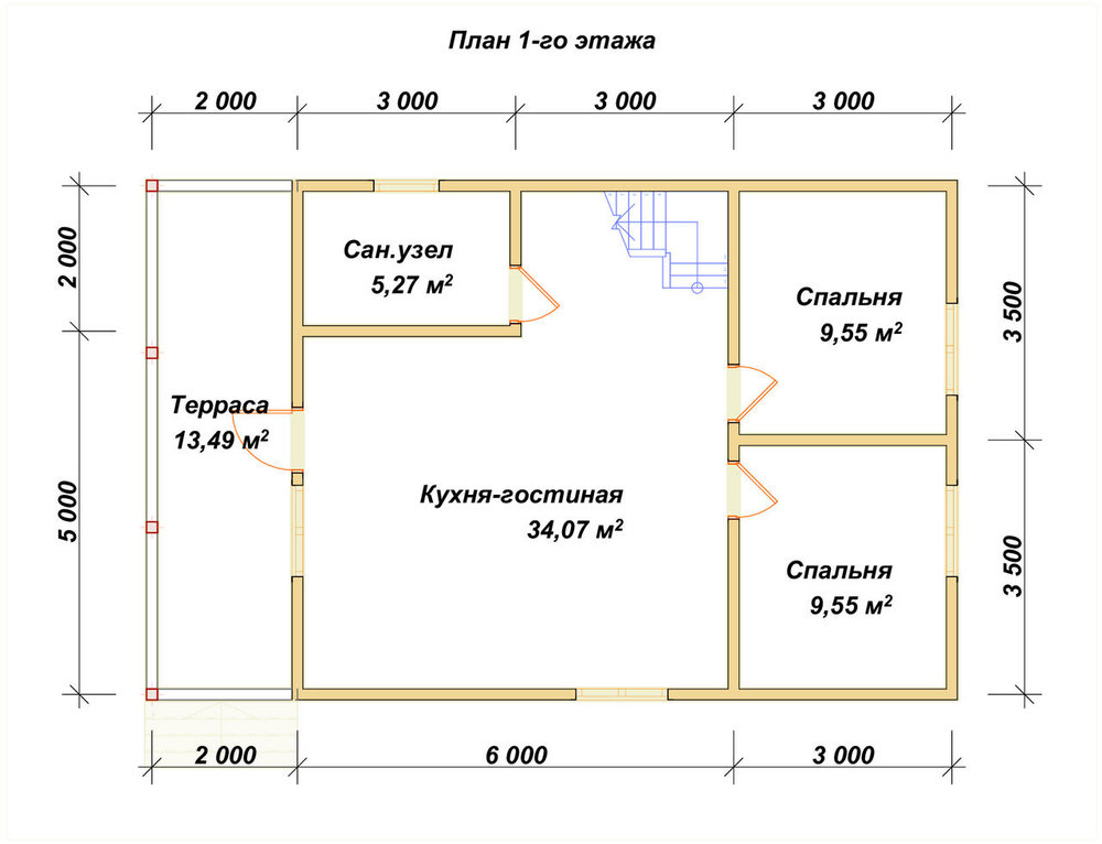 3D Проект П-1200 — план 1