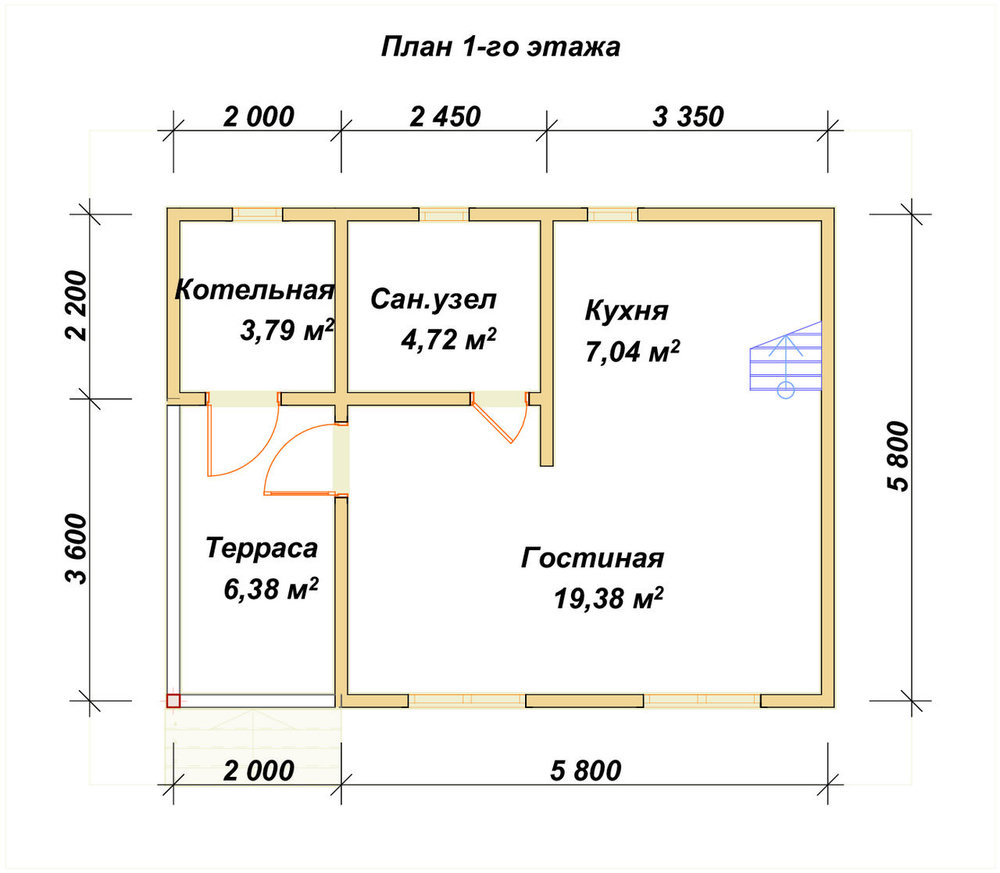 3D Проект П-1208 — план 1