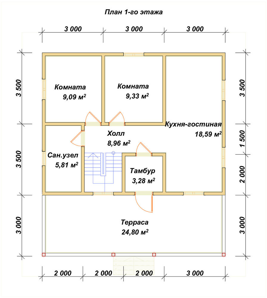 3D Проект П-1233 — план 1