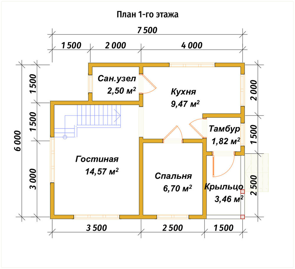 3D Проект П-1300 — план 1