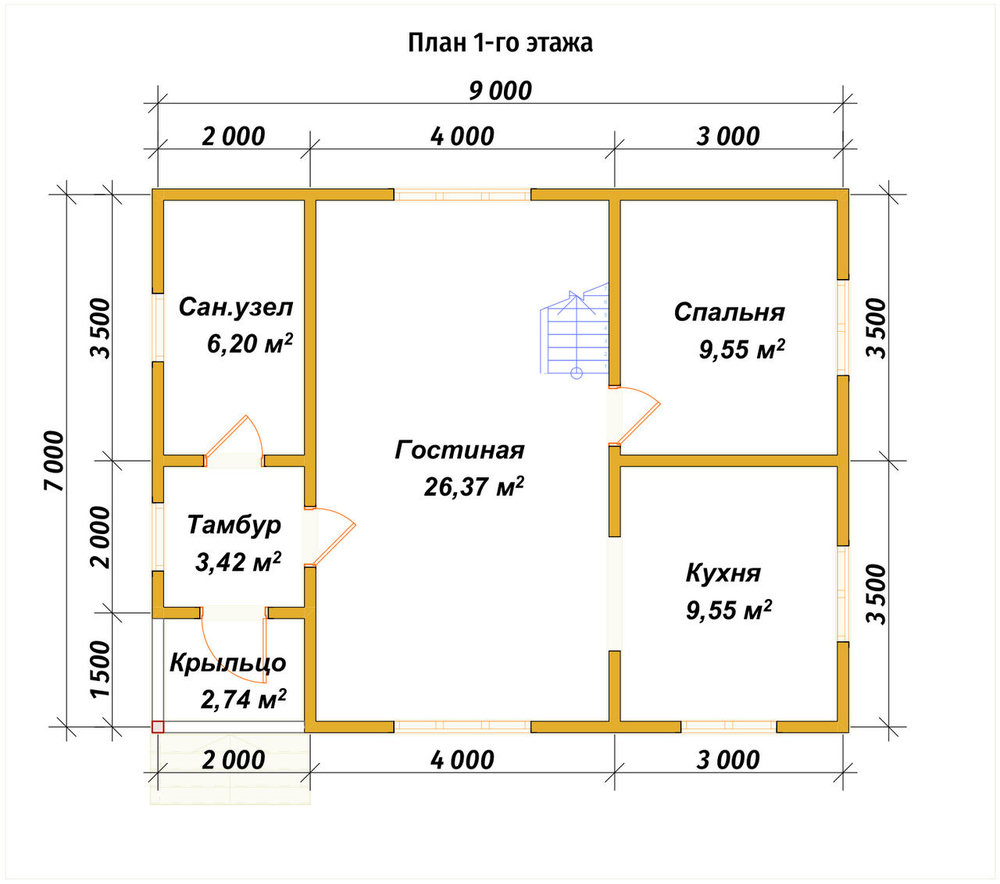 3D Проект П-1322 — план 1