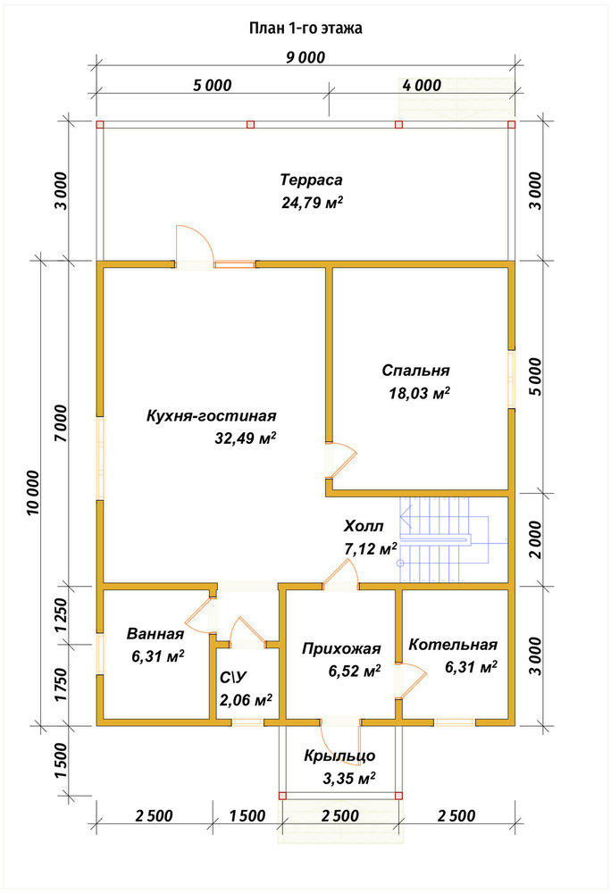 3D Проект П-1432 — план 1