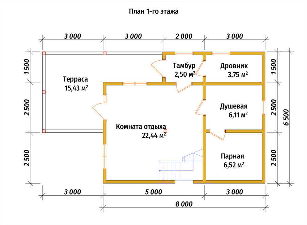 3D Проект П-1445 — план 1
