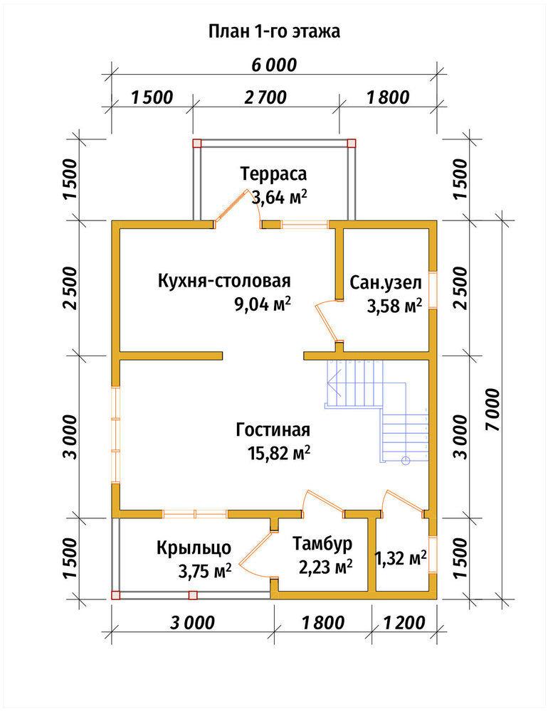 3D Проект П-1456 — план 1
