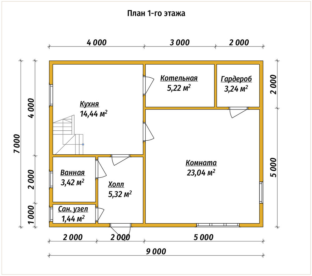 3D Проект П-1555 — план 1