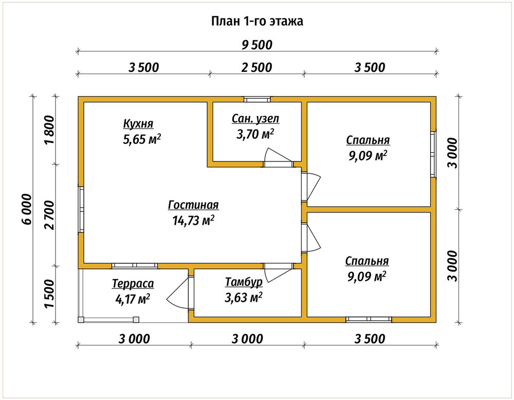 3D Проект П-1556 — план 1