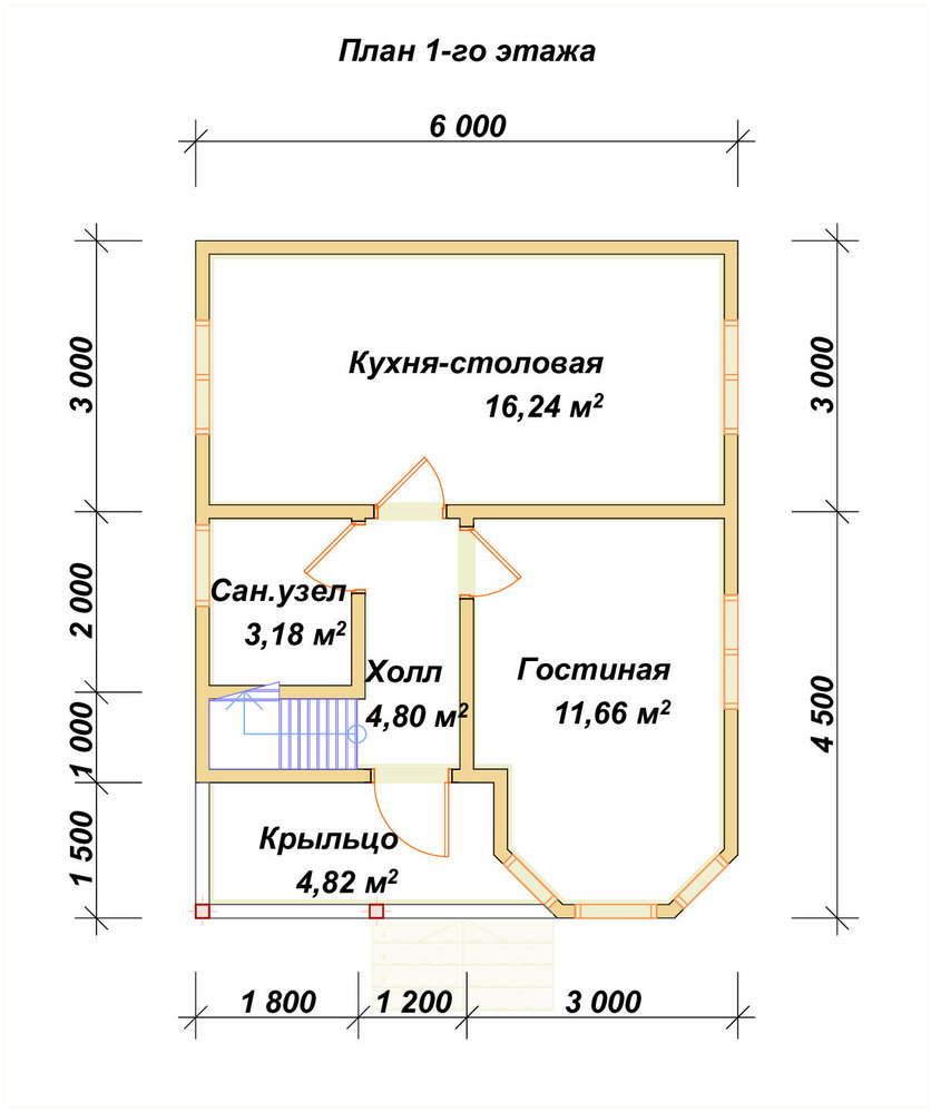3D Проект П-244 — план 1