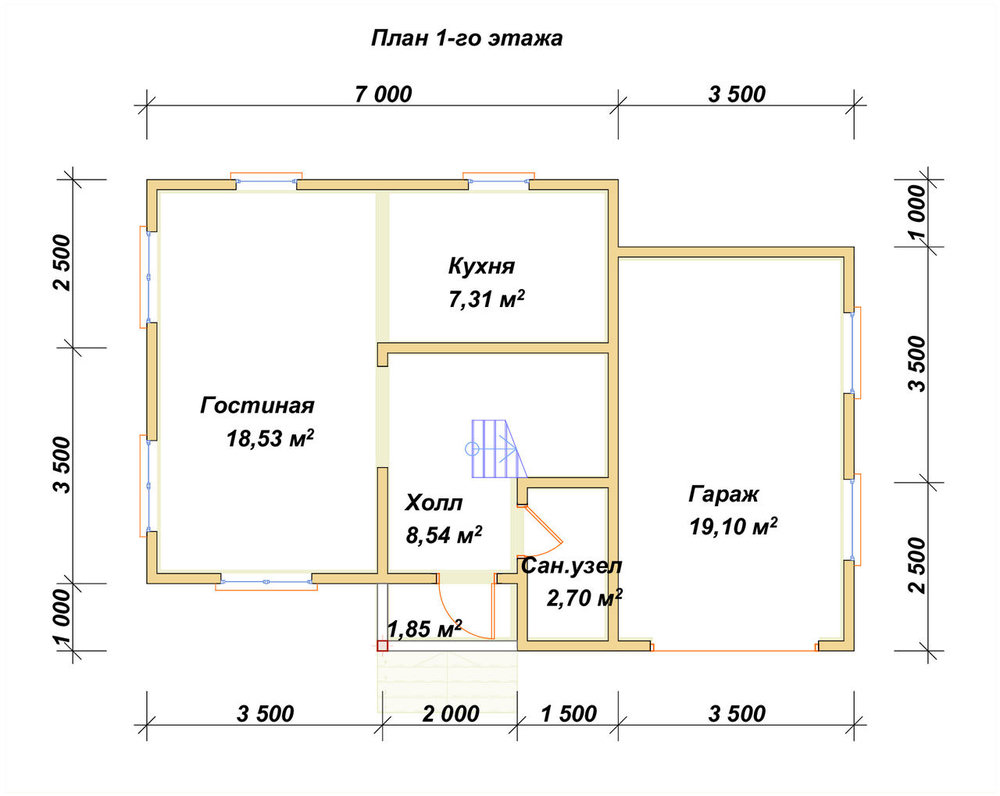 3D Проект П-374 — план 1