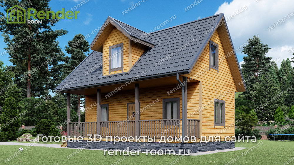 3D Проект П-38 — ракурс 1