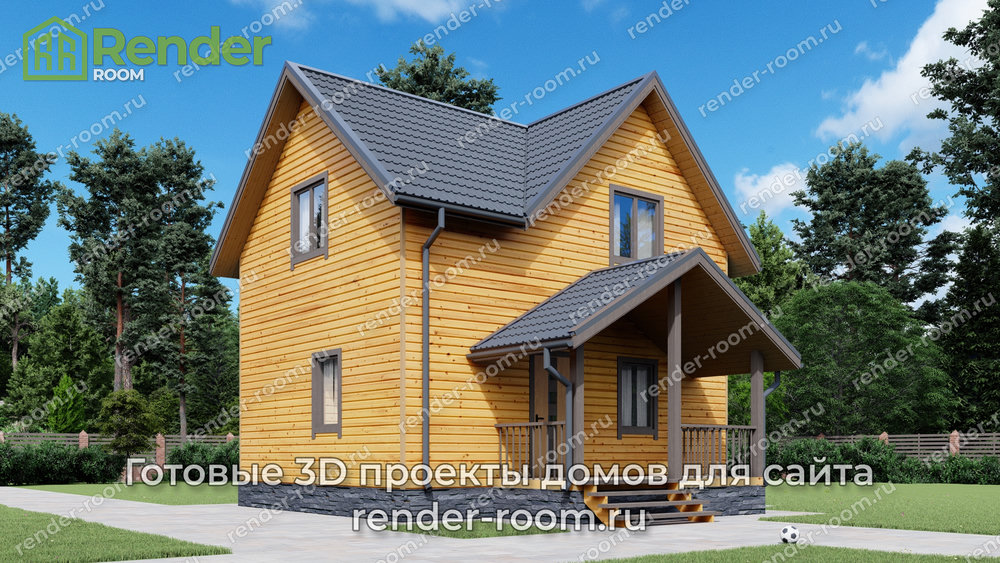 3D Проект П-4 — ракурс 1