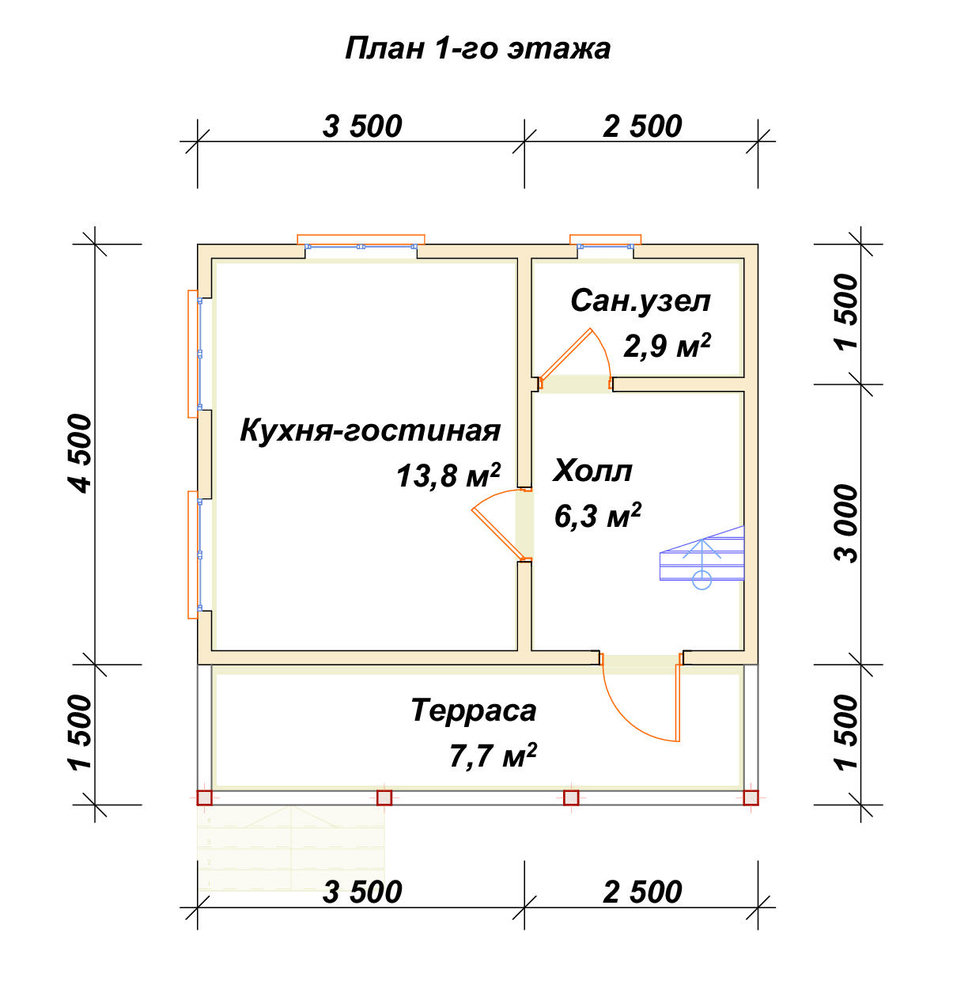 3D Проект П-454 — план 1