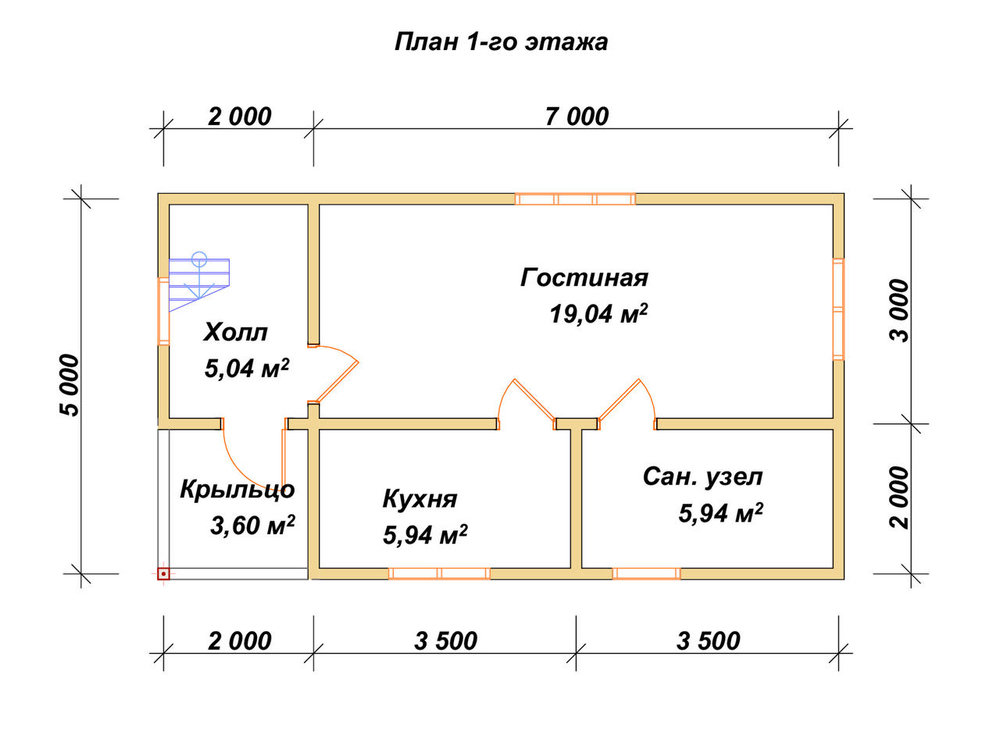 3D Проект П-62 — план 1