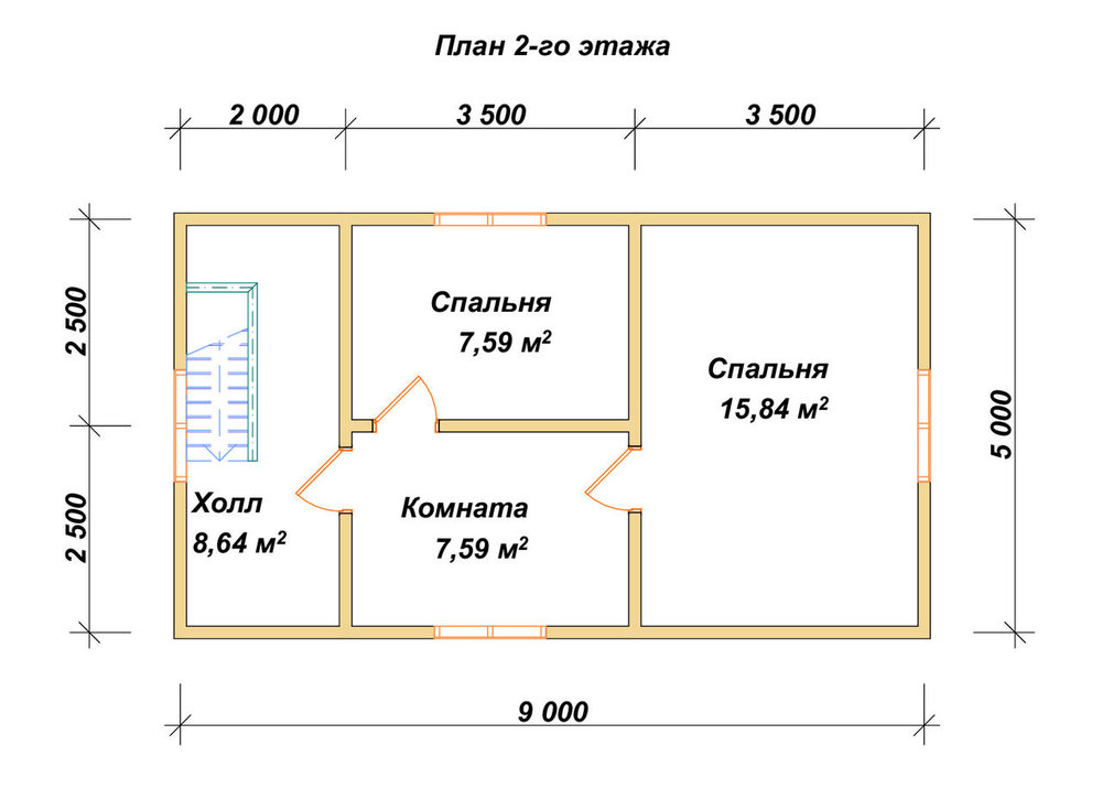 3D Проект П-62 — план 2