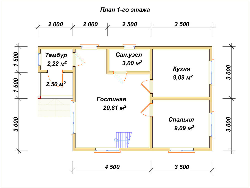 3D Проект П-63 — план 1