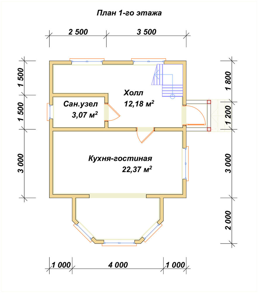 3D Проект П-745 — план 1