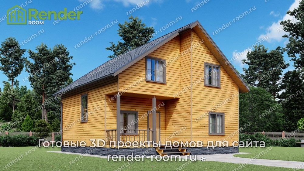 3D Проект П-8 — ракурс 1